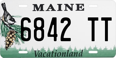 ME license plate 6842TT