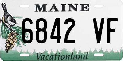 ME license plate 6842VF