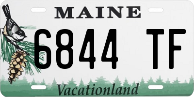 ME license plate 6844TF