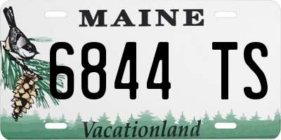 ME license plate 6844TS