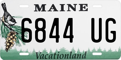 ME license plate 6844UG