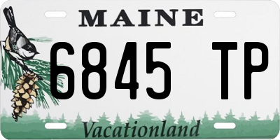 ME license plate 6845TP