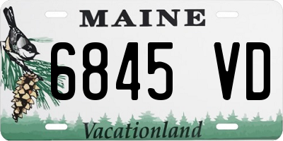 ME license plate 6845VD