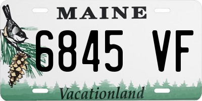 ME license plate 6845VF