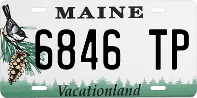 ME license plate 6846TP