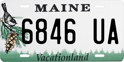 ME license plate 6846UA