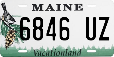 ME license plate 6846UZ
