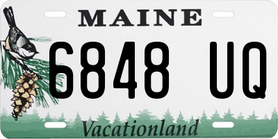 ME license plate 6848UQ