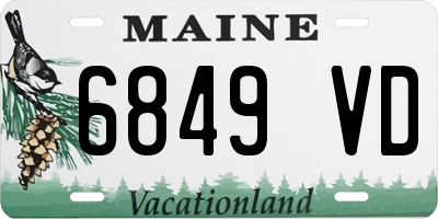 ME license plate 6849VD