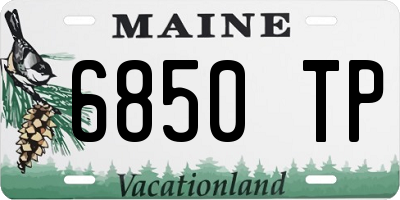 ME license plate 6850TP