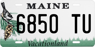 ME license plate 6850TU