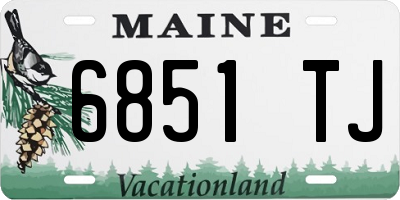 ME license plate 6851TJ
