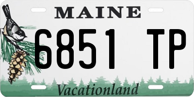ME license plate 6851TP