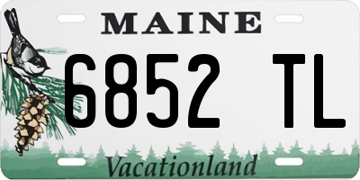 ME license plate 6852TL