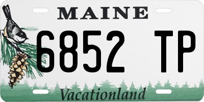 ME license plate 6852TP