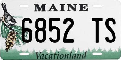 ME license plate 6852TS