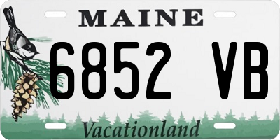 ME license plate 6852VB