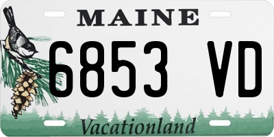 ME license plate 6853VD