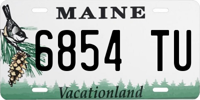 ME license plate 6854TU