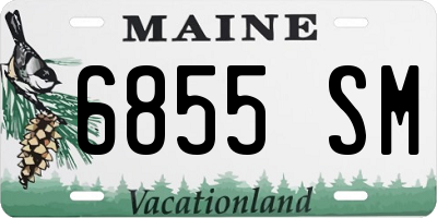ME license plate 6855SM