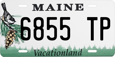 ME license plate 6855TP