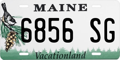 ME license plate 6856SG