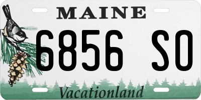 ME license plate 6856SO