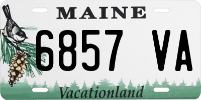 ME license plate 6857VA