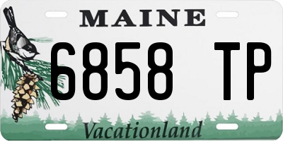 ME license plate 6858TP