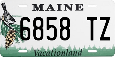 ME license plate 6858TZ