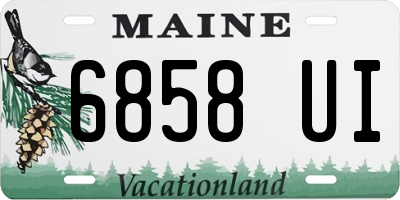 ME license plate 6858UI