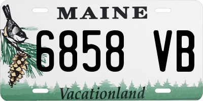 ME license plate 6858VB