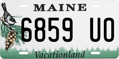ME license plate 6859UO