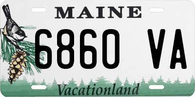 ME license plate 6860VA