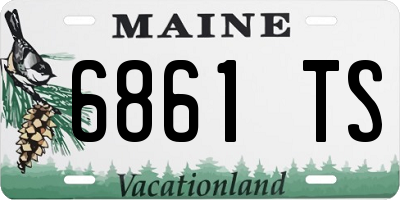 ME license plate 6861TS