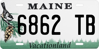 ME license plate 6862TB