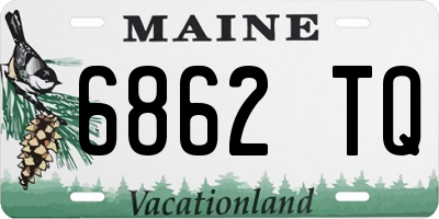ME license plate 6862TQ