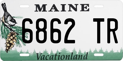 ME license plate 6862TR