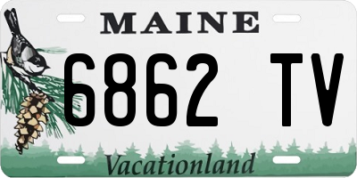 ME license plate 6862TV