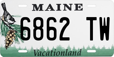 ME license plate 6862TW