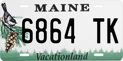 ME license plate 6864TK