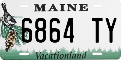 ME license plate 6864TY