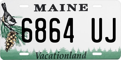 ME license plate 6864UJ