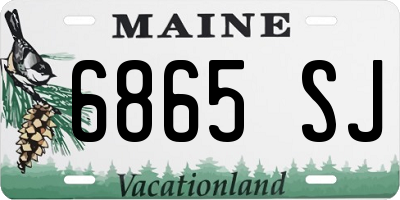 ME license plate 6865SJ