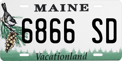 ME license plate 6866SD