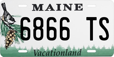 ME license plate 6866TS