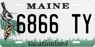 ME license plate 6866TY
