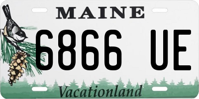 ME license plate 6866UE