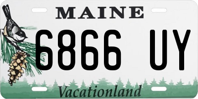 ME license plate 6866UY