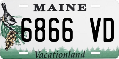 ME license plate 6866VD